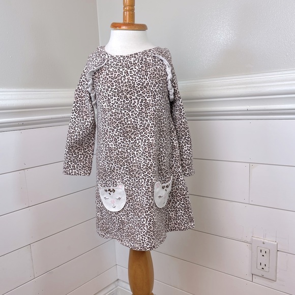 Bonnie Baby Other - Bonnie Baby Animal Print Dress with Cute Cat Face Pockets 18 months